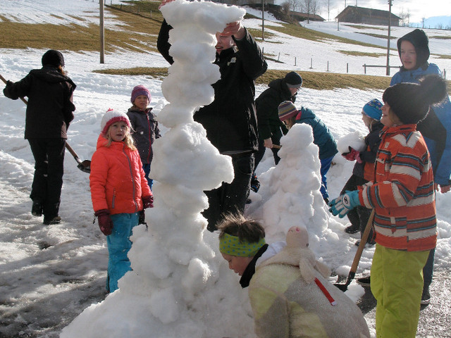 Gewagte Schneekonstruktionen