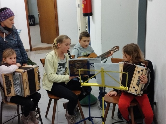 Katharina, Christian und Anna Keck, Marlene Dornach