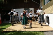Die Trachtler beim Gartenfest  des Heimatgeschichtlichen Vereins Buchenberg