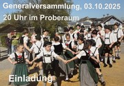 Generalversammlung 2025 am 03. Oktober